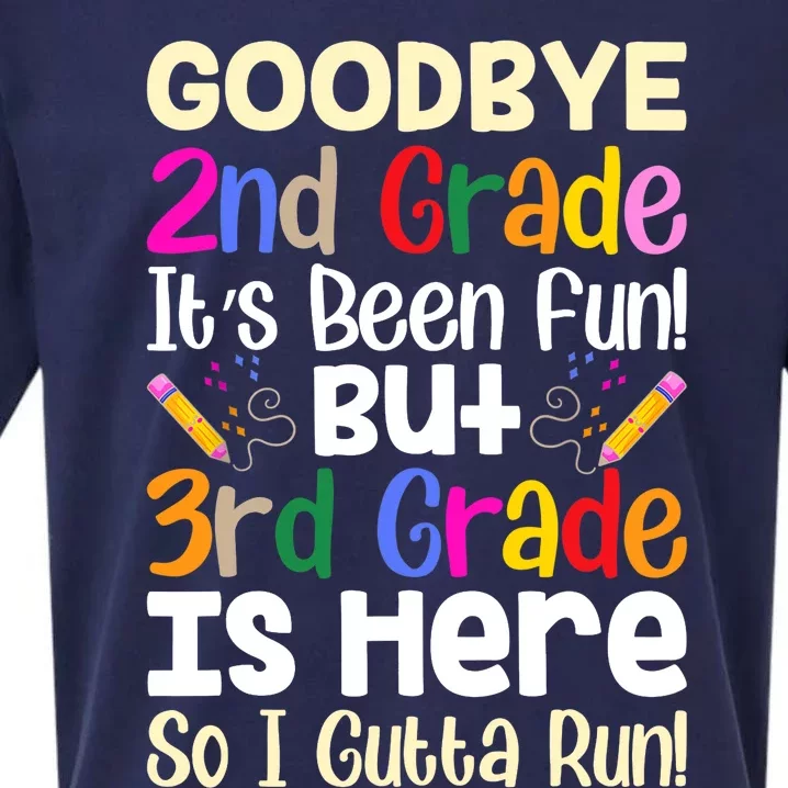 Goodbye 2nd Grade Hello 3rd Grade Back To Shcool Outfit Sueded Cloud Jersey T-Shirt