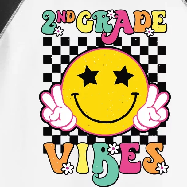 Girl 2nd Grade Vibes Smile Face Back To School Second Grade Toddler Fine Jersey T-Shirt