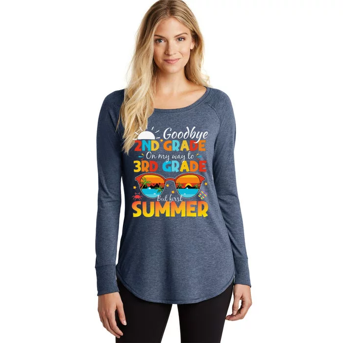 Goodbye 2nd Grade Graduation To 3rd Grade Hello Summer Women's Perfect Tri Tunic Long Sleeve Shirt