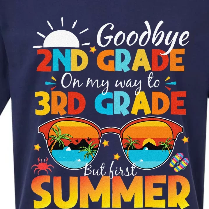 Goodbye 2nd Grade Graduation To 3rd Grade Hello Summer Sueded Cloud Jersey T-Shirt