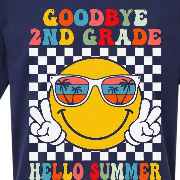 Goodbye 2nd Grade Hello Summer Last Day Of School Sueded Cloud Jersey T-Shirt