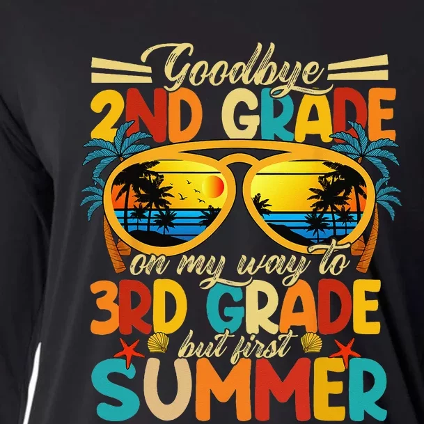 Goodbye 2nd Grade Graduation To 3rd Grade Hello First Summer Cooling Performance Long Sleeve Crew