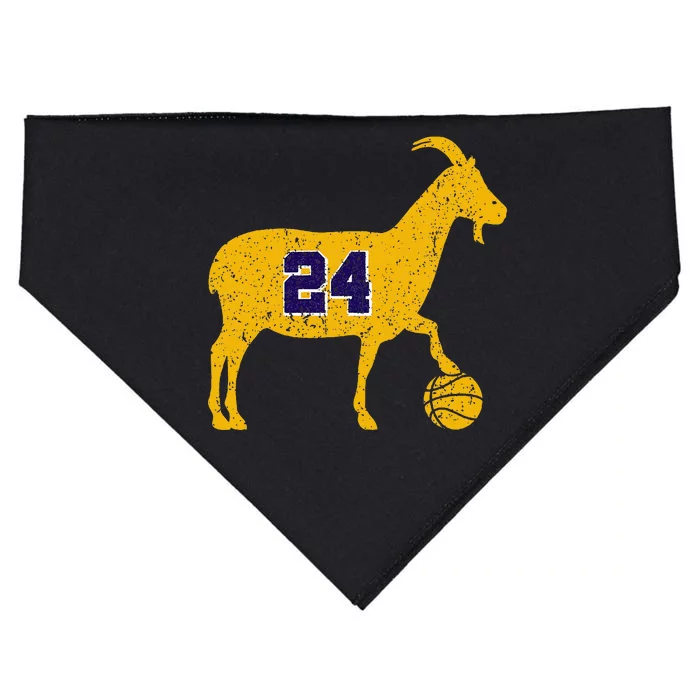 Goat 24 La Basketball USA-Made Doggie Bandana