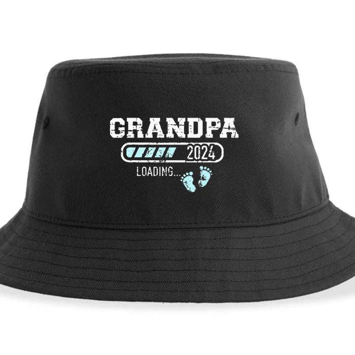 Grandpa 24 Loading For Pregnancy Announcement Sustainable Bucket Hat