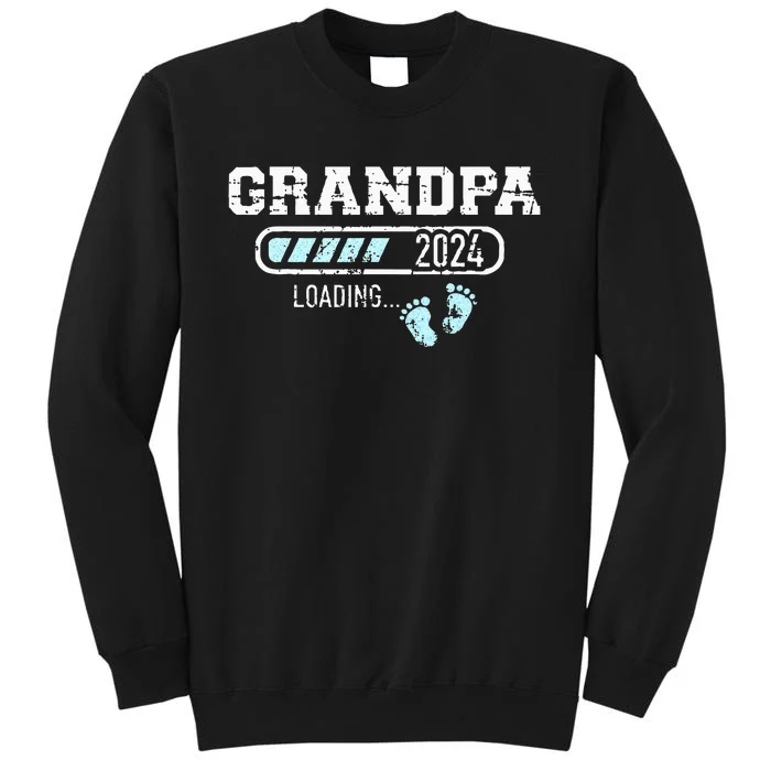 Grandpa 24 Loading For Pregnancy Announcement Tall Sweatshirt