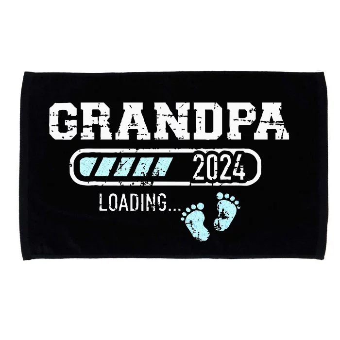 Grandpa 24 Loading For Pregnancy Announcement Microfiber Hand Towel