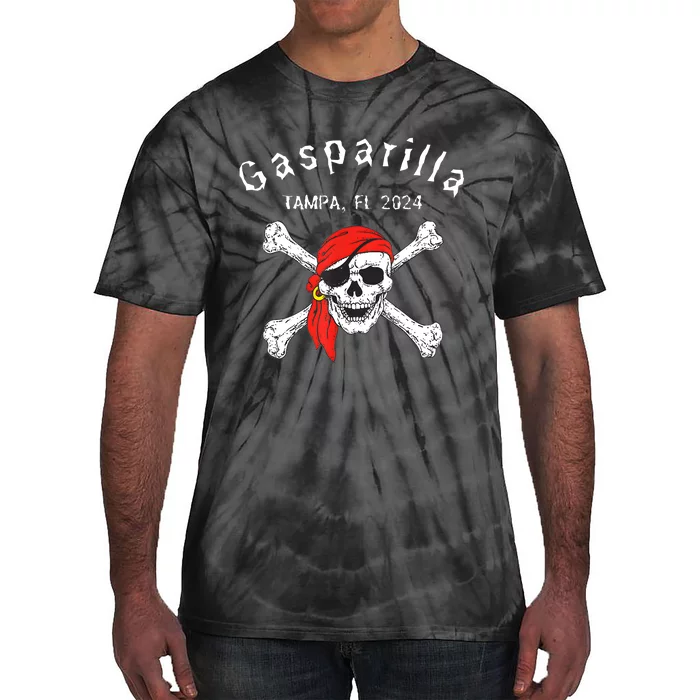 Gasparilla 2024 Priate Festival Tampa Fl Gasparilla Souvenir Tie-Dye T-Shirt