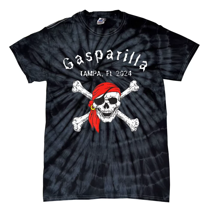 Gasparilla 2024 Priate Festival Tampa Fl Gasparilla Souvenir Tie-Dye T-Shirt