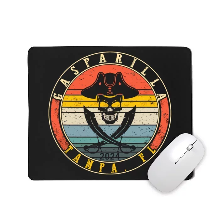 Gasparilla 2024 Pirate Festival Skull Ship Gasparilla Establ Mousepad