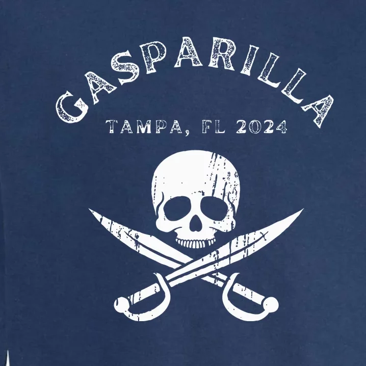 Gasparilla 2024 Pirate Festival Tampa Fl Jolly Roger Garment-Dyed Sweatshirt