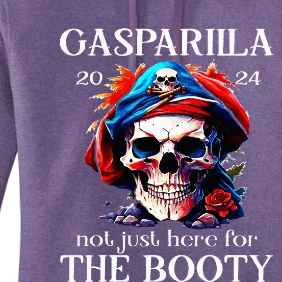 Gasparilla 2024 Pirate Festival Not Just Here For The Booty Women's Pullover Hoodie