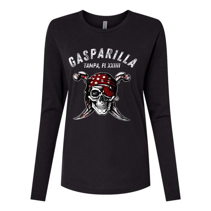 Gasparilla 2024 Pirate Festival Tampa Fl Gasparilla 2024 Womens Cotton Relaxed Long Sleeve T-Shirt