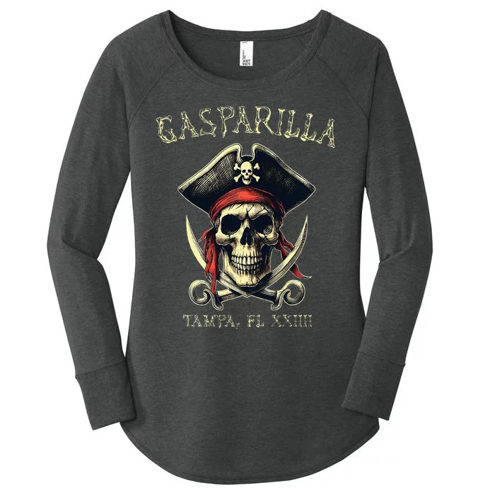 Gasparilla 2024 Priate Festival Tampa Fl Gasparilla Souvenir Women's Perfect Tri Tunic Long Sleeve Shirt