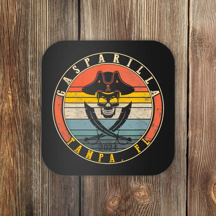 Gasparilla 2024 Pirate Festival Skull Ship Gasparilla Establ Coaster