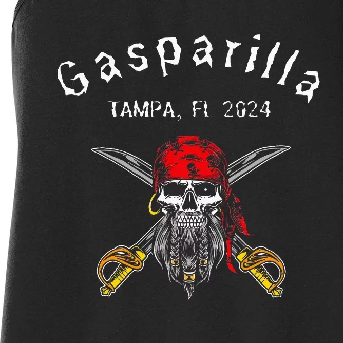 Gasparilla 2024 Priate Festival Tampa Fl Gasparilla Souvenir Women's Racerback Tank