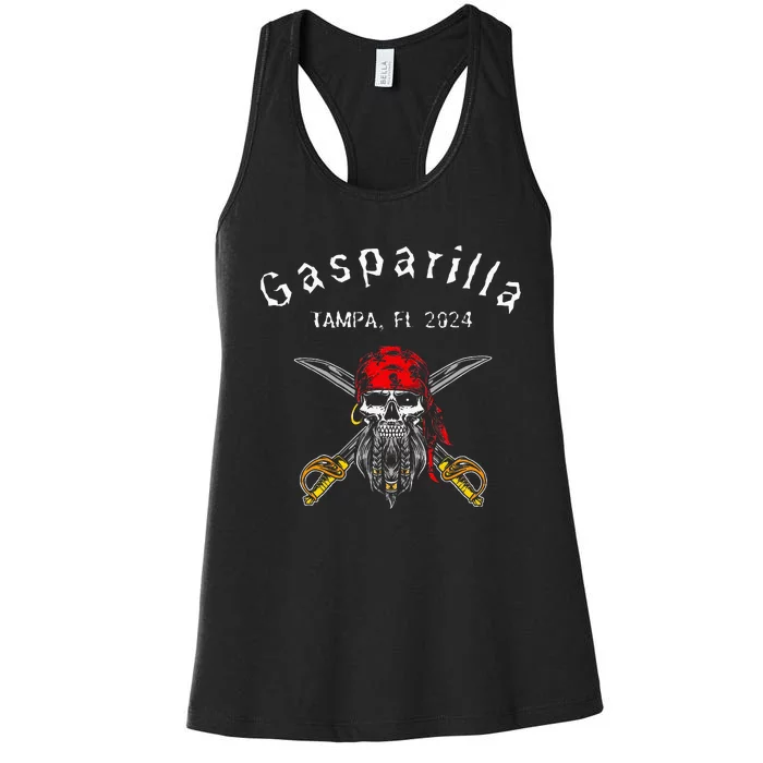 Gasparilla 2024 Priate Festival Tampa Fl Gasparilla Souvenir Women's Racerback Tank