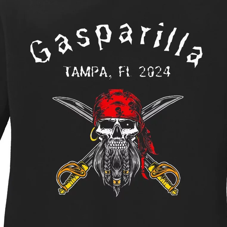 Gasparilla 2024 Priate Festival Tampa Fl Gasparilla Souvenir Ladies Long Sleeve Shirt