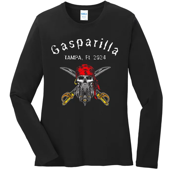 Gasparilla 2024 Priate Festival Tampa Fl Gasparilla Souvenir Ladies Long Sleeve Shirt