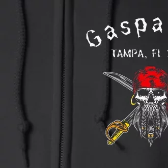 Gasparilla 2024 Priate Festival Tampa Fl Gasparilla Souvenir Full Zip Hoodie