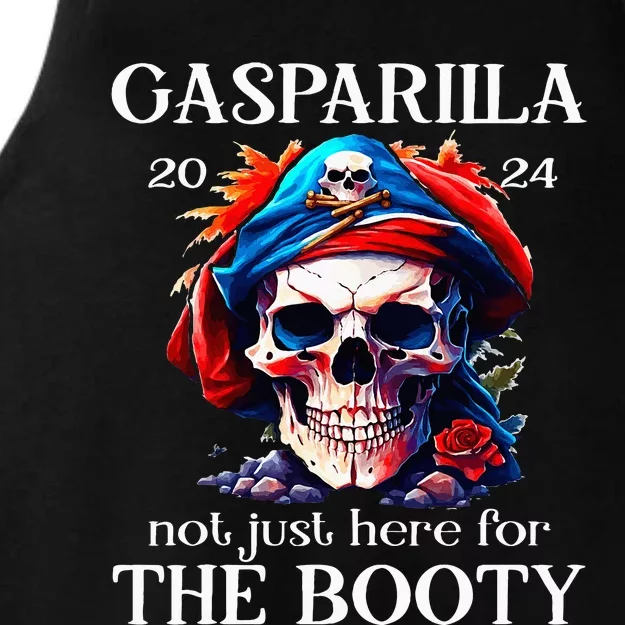 Gasparilla 2024 Pirate Festival Not Just Here For The Booty Ladies Tri-Blend Wicking Tank