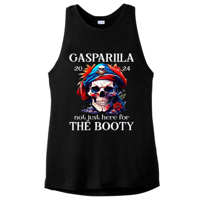 Gasparilla 2024 Pirate Festival Not Just Here For The Booty Ladies Tri-Blend Wicking Tank