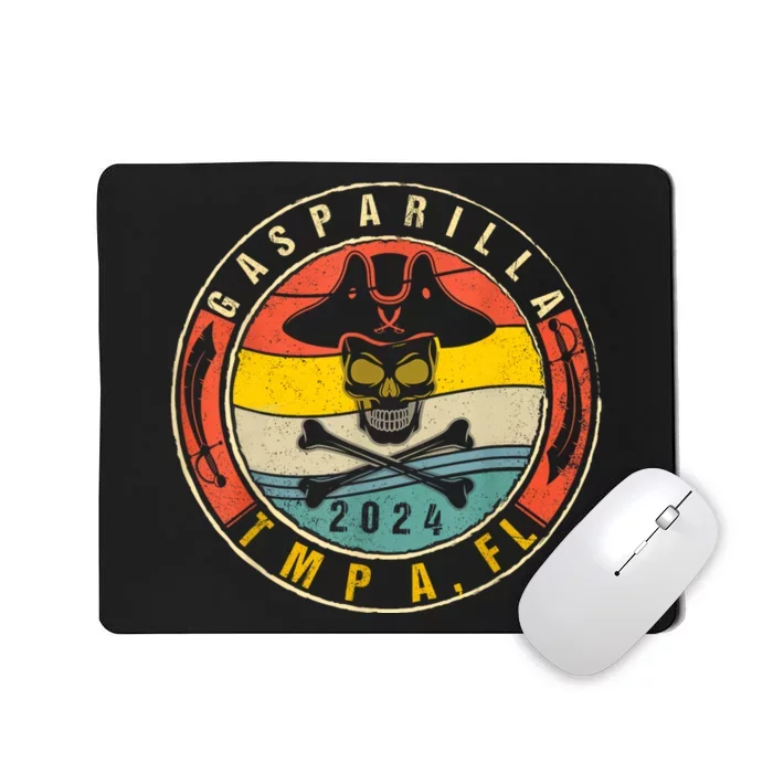 Gasparilla 2024 Pirate Festival Skull Ship Gasparilla Establ Mousepad