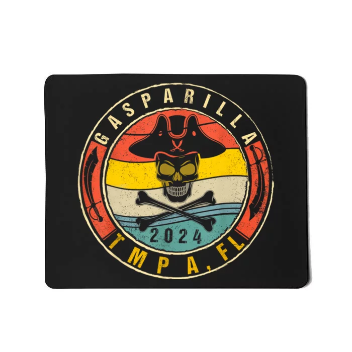 Gasparilla 2024 Pirate Festival Skull Ship Gasparilla Establ Mousepad