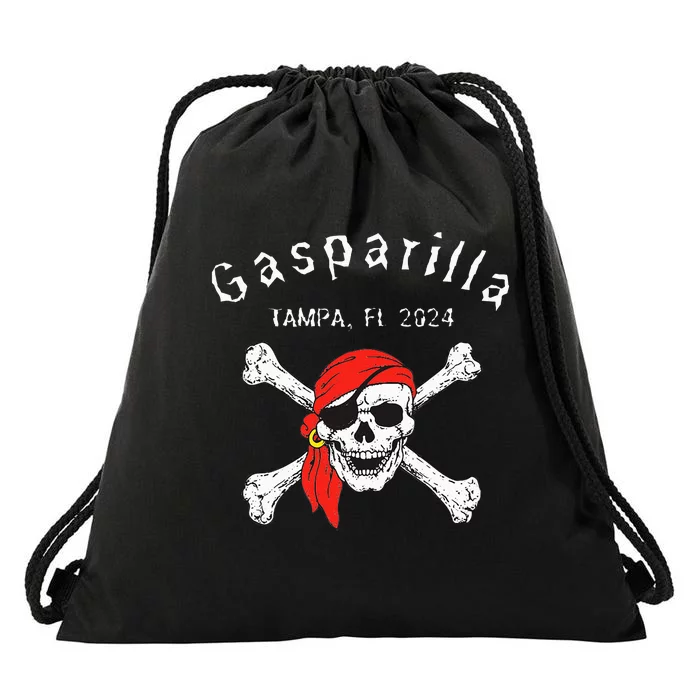 Gasparilla 2024 Priate Festival Tampa Fl Gasparilla Souvenir Drawstring Bag