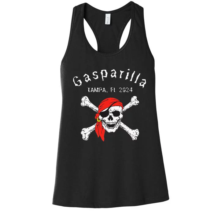 Gasparilla 2024 Priate Festival Tampa Fl Gasparilla Souvenir Women's Racerback Tank