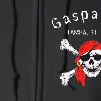 Gasparilla 2024 Priate Festival Tampa Fl Gasparilla Souvenir Full Zip Hoodie