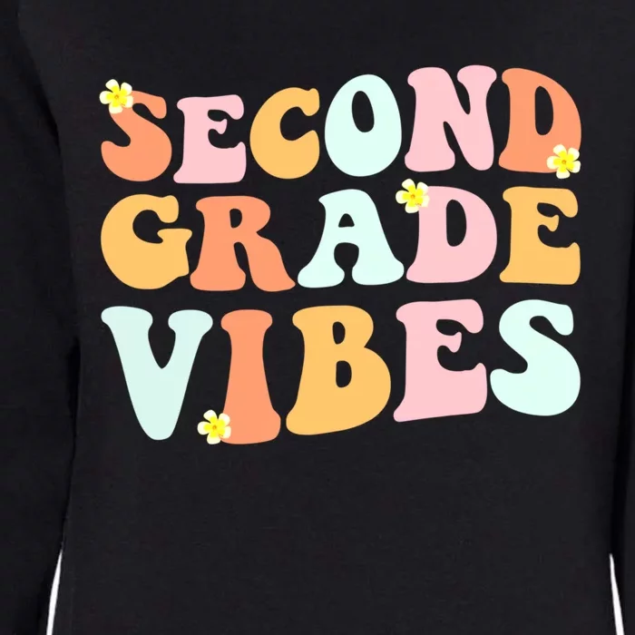 Grade 2 Teachers Students Hippie Second Grade Vibes Gift Womens California Wash Sweatshirt