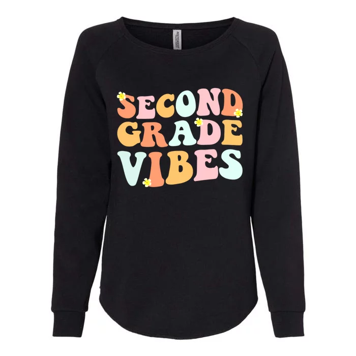 Grade 2 Teachers Students Hippie Second Grade Vibes Gift Womens California Wash Sweatshirt