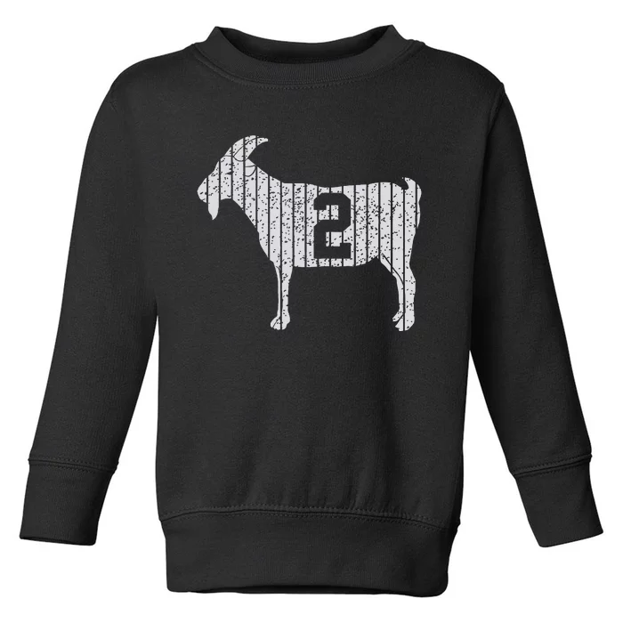 Goat 2 Vintage Toddler Sweatshirt