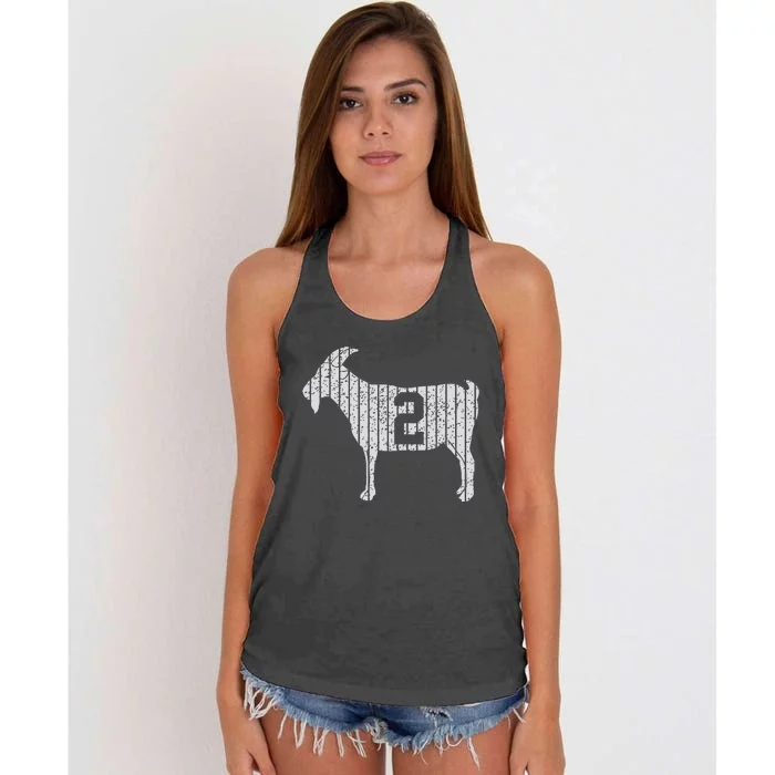 Goat 2 Vintage Women's Knotted Racerback Tank