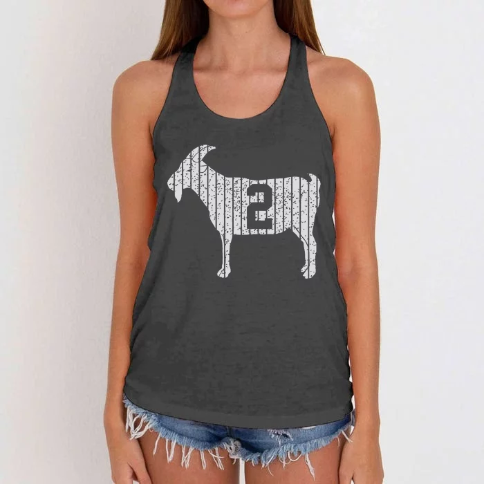 Goat 2 Vintage Women's Knotted Racerback Tank