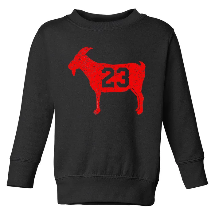 GOAT 23 Vintage Red Toddler Sweatshirt