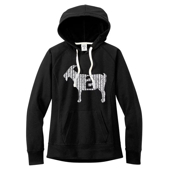 Goat 2 Vintage Women's Fleece Hoodie