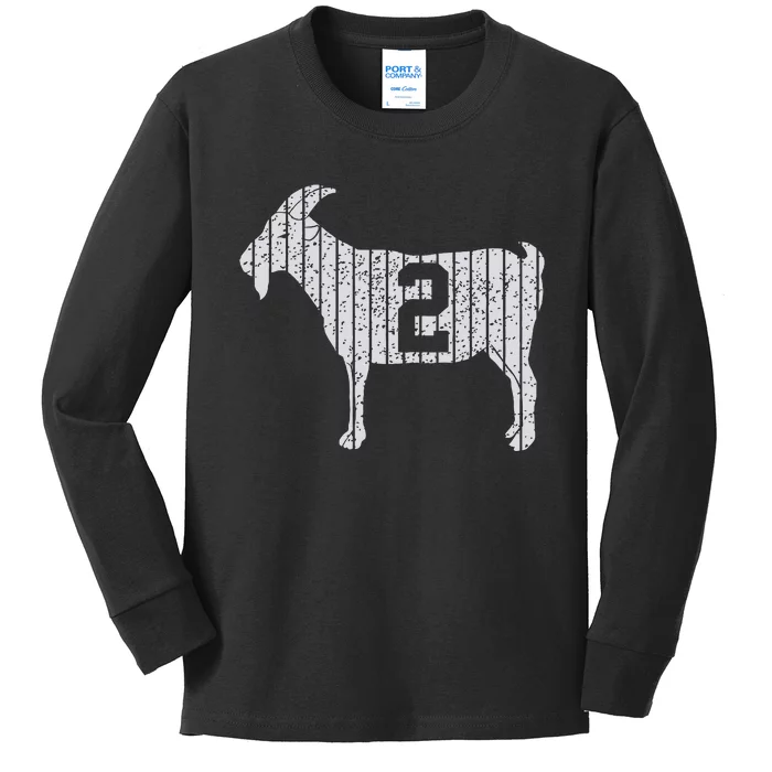 Goat 2 Vintage Kids Long Sleeve Shirt