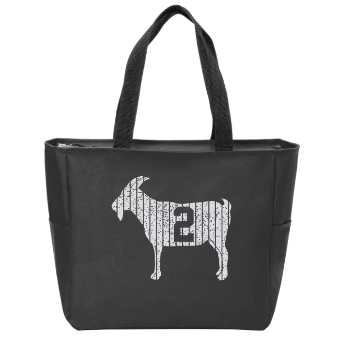 Goat 2 Vintage Zip Tote Bag