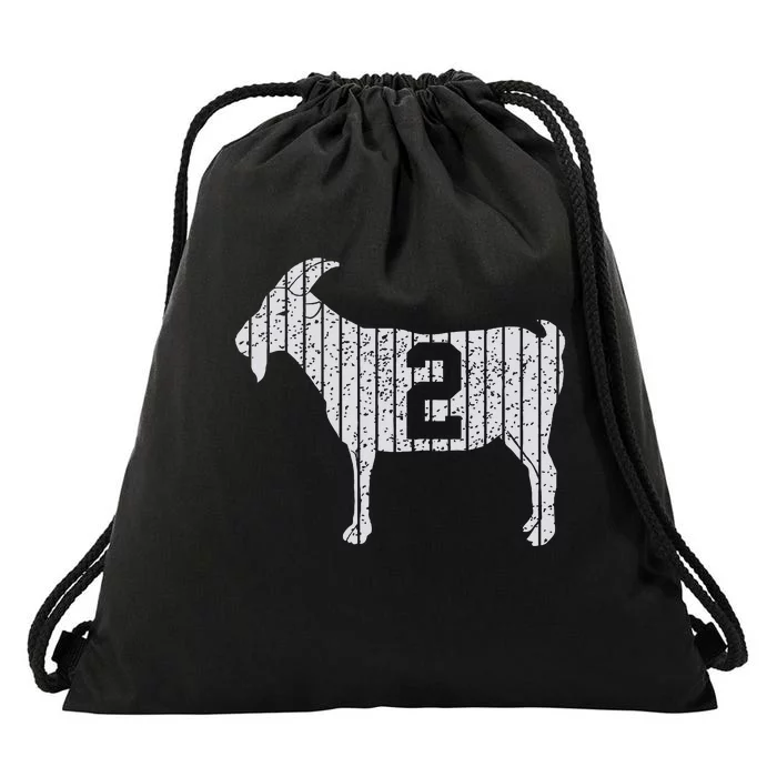 GOAT 2 Vintage football lovers Drawstring Bag