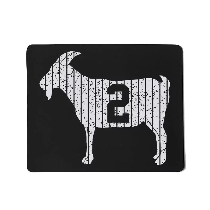 GOAT 2 Vintage football lovers Mousepad