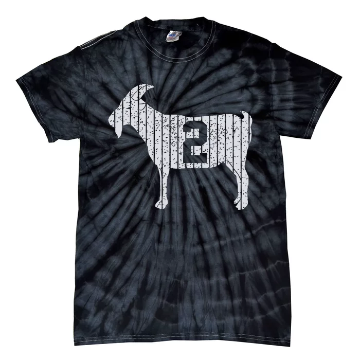 GOAT 2 Vintage football lovers Tie-Dye T-Shirt