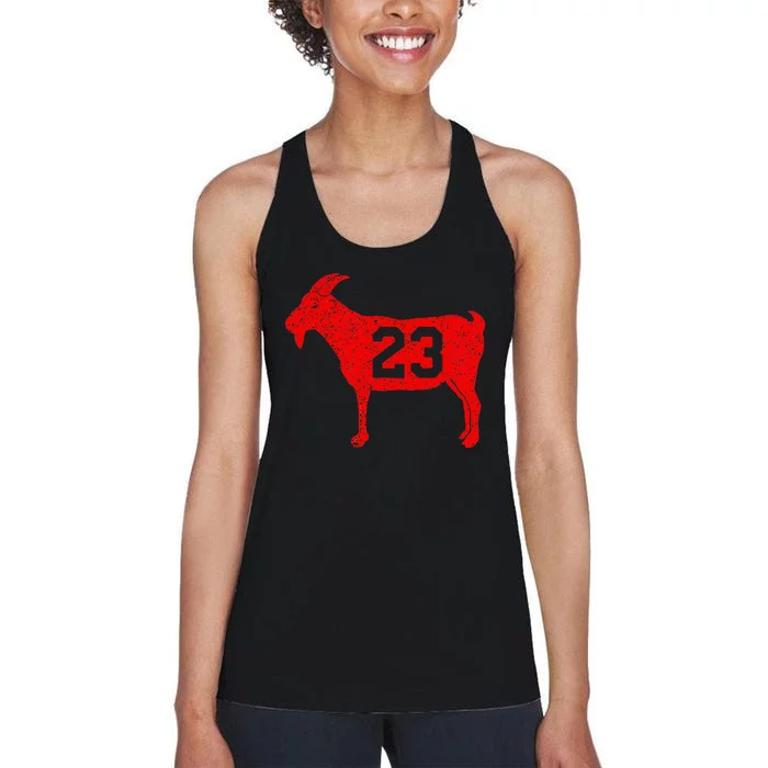 GOAT 23 Vintage Red Women's Racerback Tank