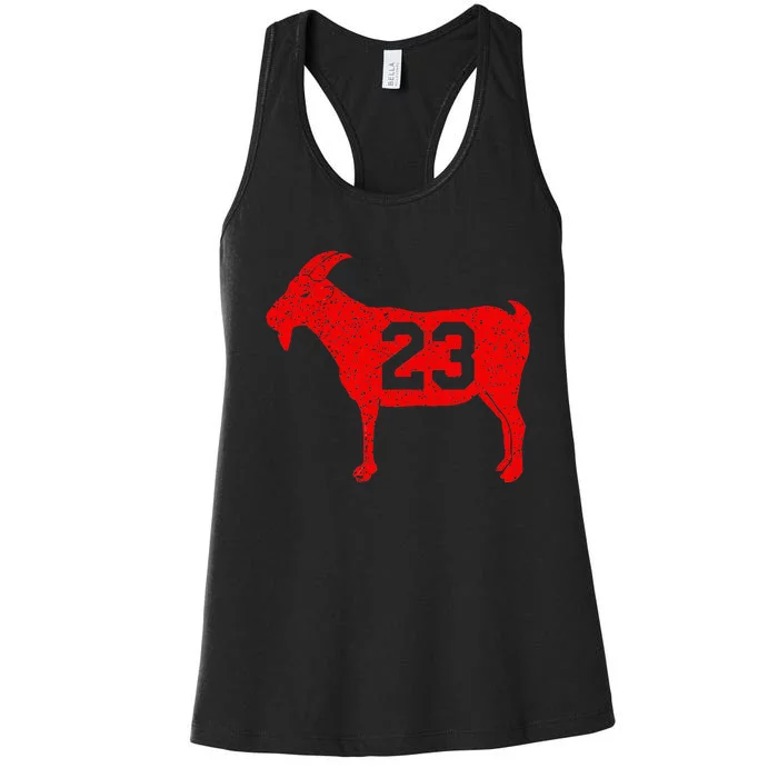 GOAT 23 Vintage Red Women's Racerback Tank