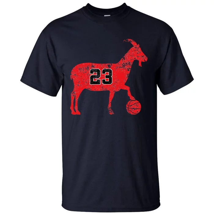 Goat 23 Vintage Greatest Of All Time Tall T-Shirt