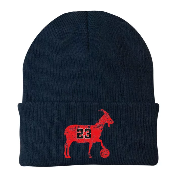 Goat 23 Vintage Greatest Of All Time Knit Cap Winter Beanie