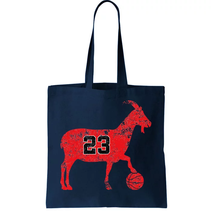 Goat 23 Vintage Greatest Of All Time Tote Bag