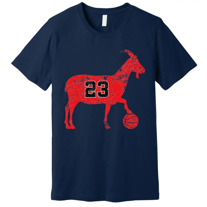 Goat 23 Vintage Greatest Of All Time Premium T-Shirt