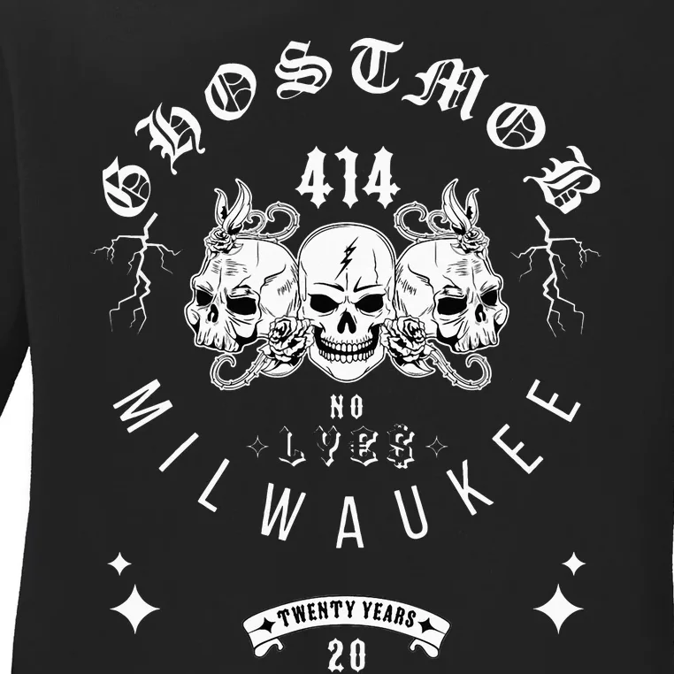 GHOSTMOB 20 years Ladies Long Sleeve Shirt