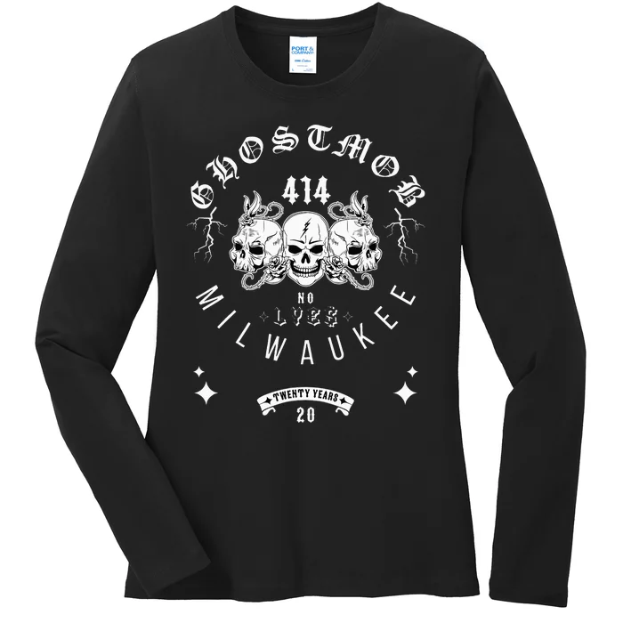 GHOSTMOB 20 years Ladies Long Sleeve Shirt